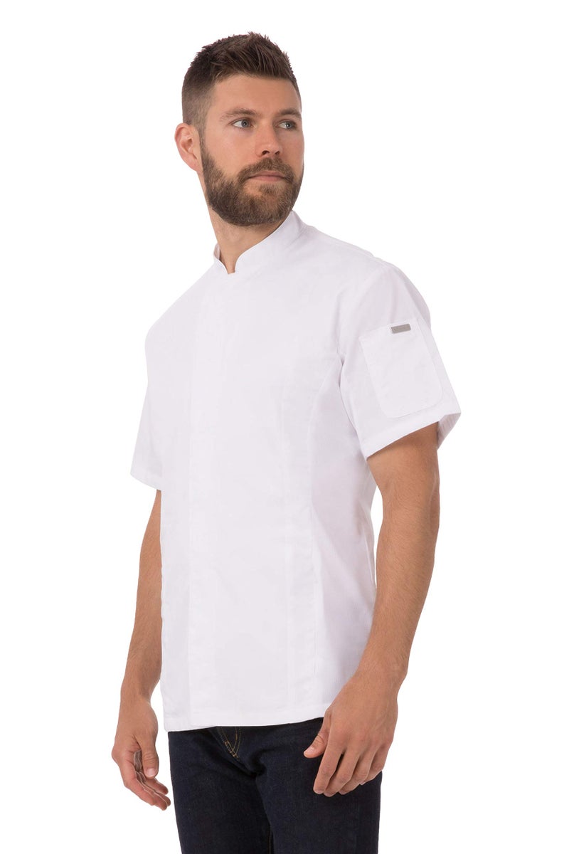 Chef Works Men's Bristol Signature Series Chef Coat, White, Large